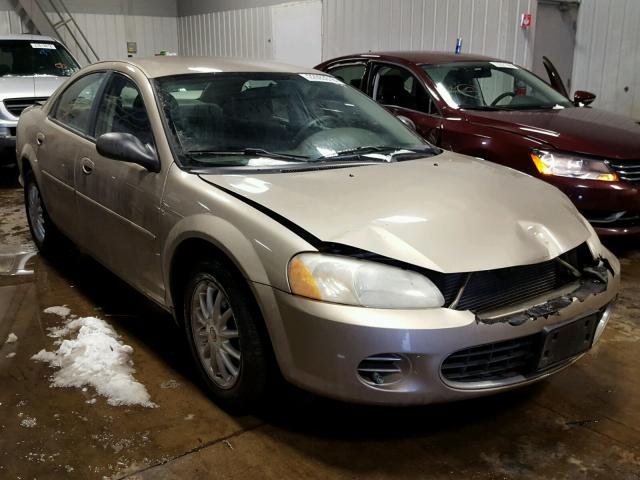 1C3EL46R62N244255 - 2002 CHRYSLER SEBRING LX TAN photo 1