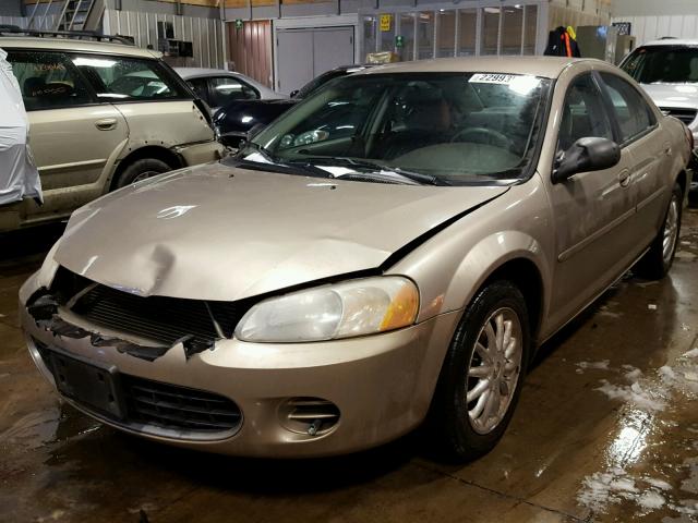 1C3EL46R62N244255 - 2002 CHRYSLER SEBRING LX TAN photo 2