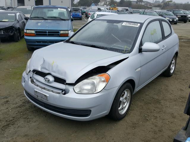 KMHCM36CX7U024261 - 2007 HYUNDAI ACCENT GS SILVER photo 2