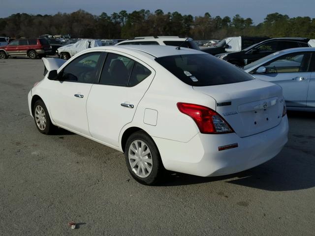 3N1CN7AP0CL812900 - 2012 NISSAN VERSA S WHITE photo 3