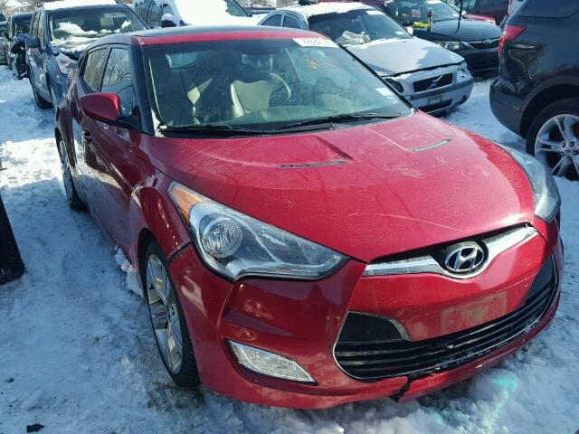 KMHTC6AD1CU050553 - 2012 HYUNDAI VELOSTER B RED photo 1