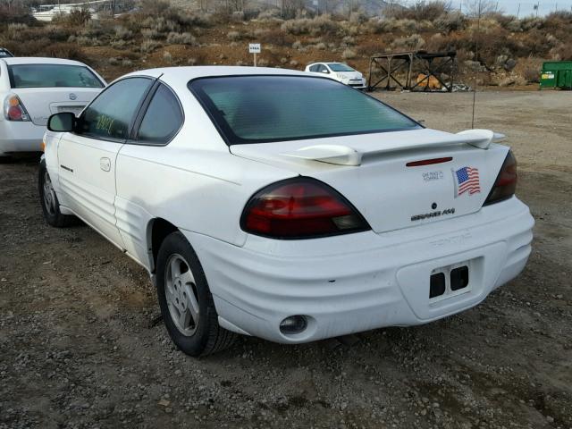 1G2NE12EXXM815951 - 1999 PONTIAC GRAND AM S WHITE photo 3