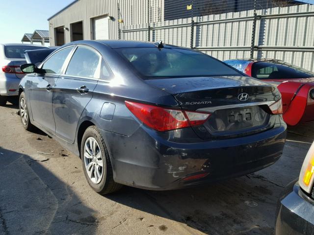 5NPEB4AC9CH448910 - 2012 HYUNDAI SONATA GLS BLUE photo 3