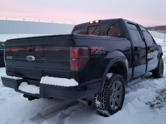 1FTFW1ET4DFA15170 - 2013 FORD F150 SUPER BLACK photo 4