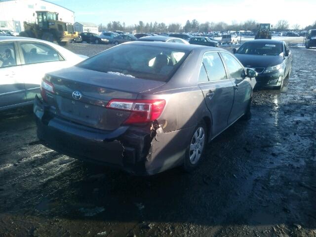 4T1BF1FK4EU407062 - 2014 TOYOTA CAMRY L GRAY photo 4