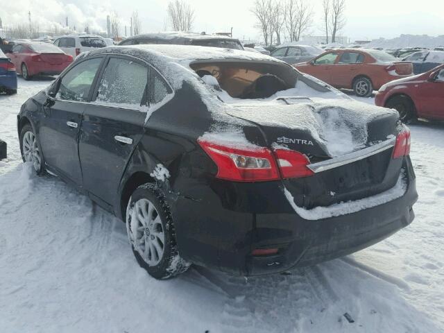 3N1AB7AP5GL664474 - 2016 NISSAN SENTRA S BLACK photo 3