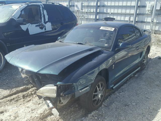 1FALP4046SF158691 - 1995 FORD MUSTANG GREEN photo 2