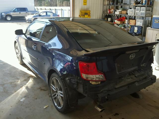 JTKJF5C79B3015521 - 2011 TOYOTA SCION TC 蓝色 照片 3