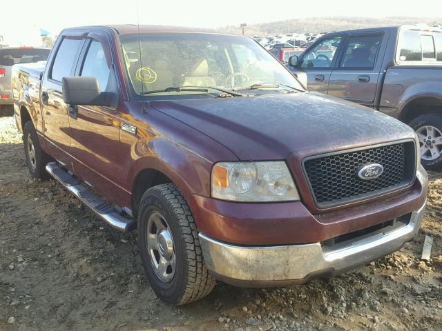 1FTPW12575FA38096 - 2005 FORD F150 SUPER BURGUNDY photo 1