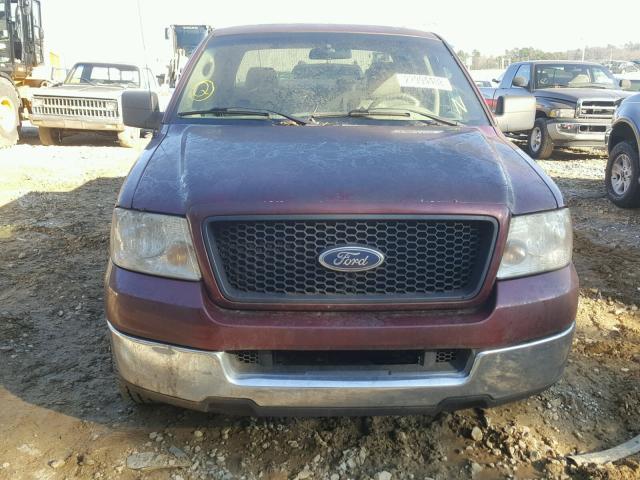 1FTPW12575FA38096 - 2005 FORD F150 SUPER BURGUNDY photo 9