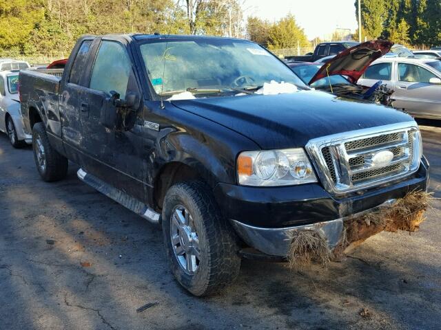 1FTPX14V27FB19696 - 2007 FORD F150 BLACK photo 1