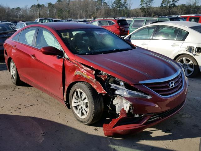 5NPEB4ACXBH047056 - 2011 HYUNDAI SONATA GLS RED photo 1