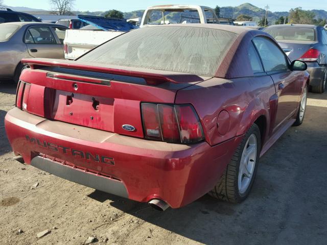 1FAFP42X33F308164 - 2003 FORD MUSTANG GT RED photo 4