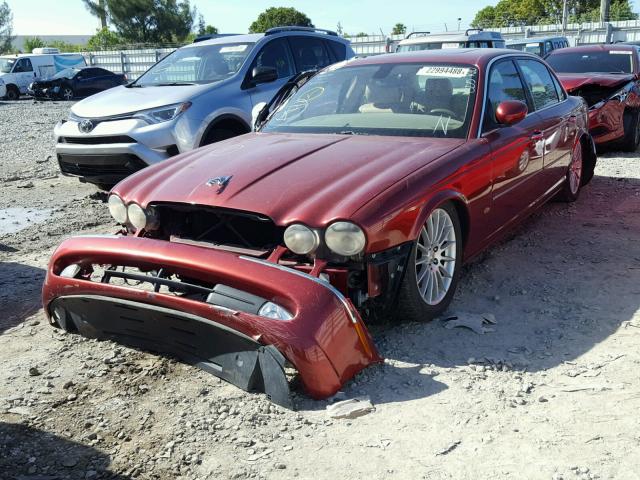 SAJWA79B26SH00074 - 2006 JAGUAR XJ8 L RED photo 2