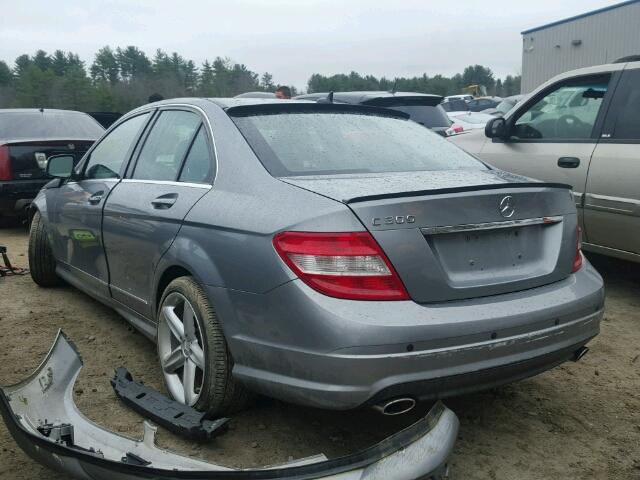 WDDGF54X08F019681 - 2008 MERCEDES-BENZ C 300 GRAY photo 3