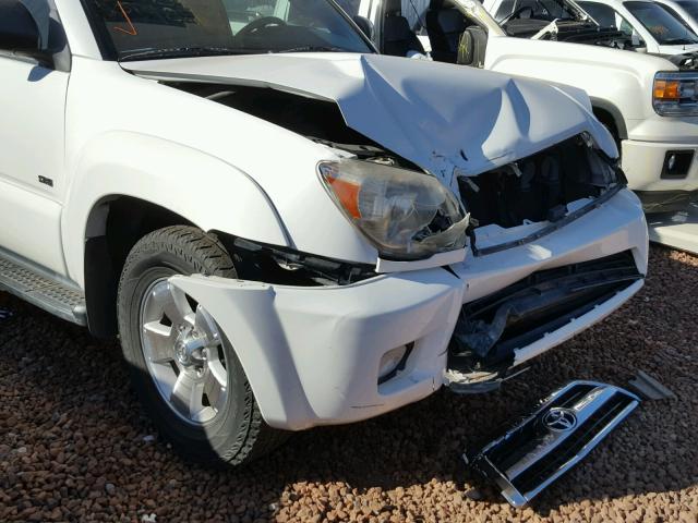 JTEZU14R060081984 - 2006 TOYOTA 4RUNNER SR WHITE photo 9