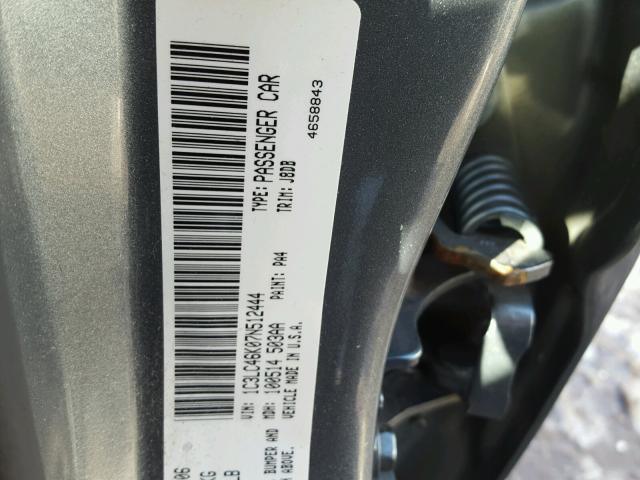 1C3LC46K07N512444 - 2007 CHRYSLER SEBRING GRAY photo 10