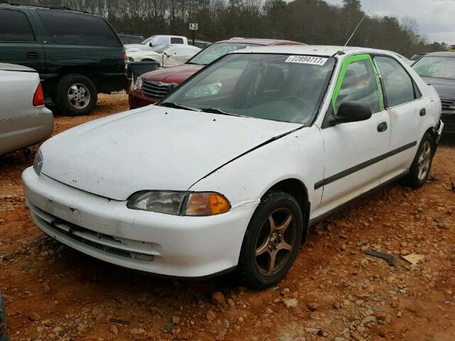 JHMEG8658NS037178 - 1992 HONDA CIVIC LX WHITE photo 2