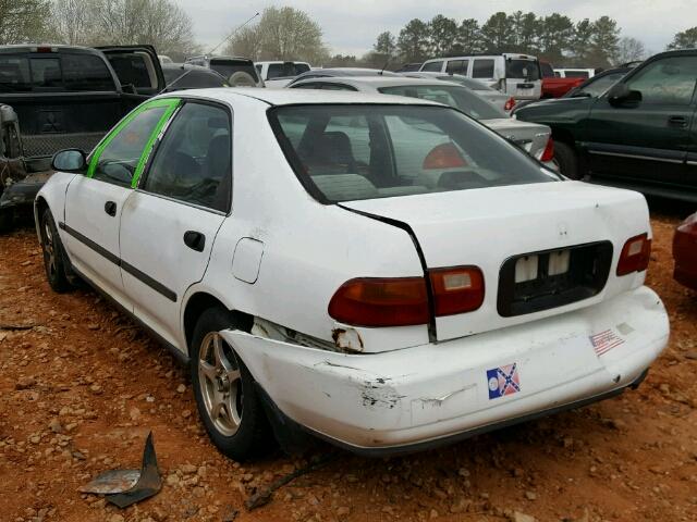 JHMEG8658NS037178 - 1992 HONDA CIVIC LX WHITE photo 3