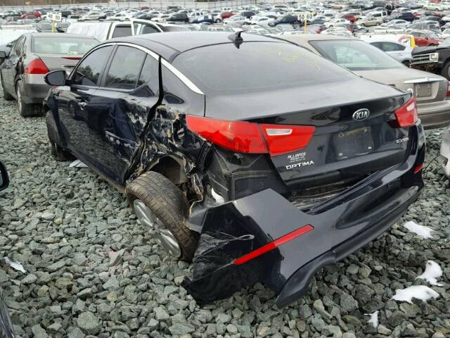 5XXGN4A77FG374051 - 2015 KIA OPTIMA EX BLACK photo 3