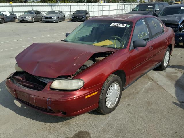 1G1ND52JX2M647944 - 2002 CHEVROLET MALIBU RED photo 2