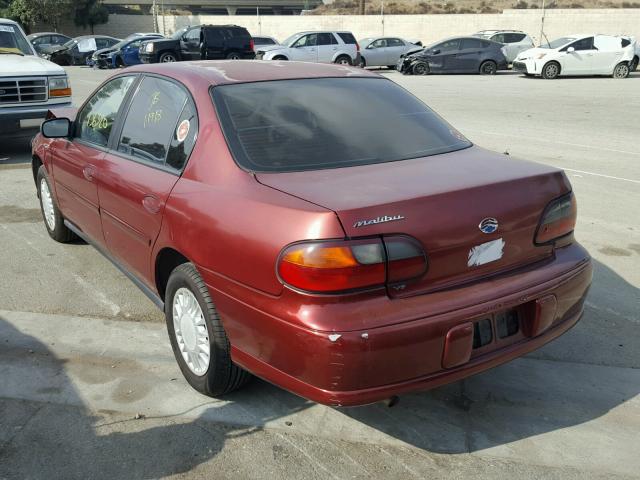 1G1ND52JX2M647944 - 2002 CHEVROLET MALIBU RED photo 3