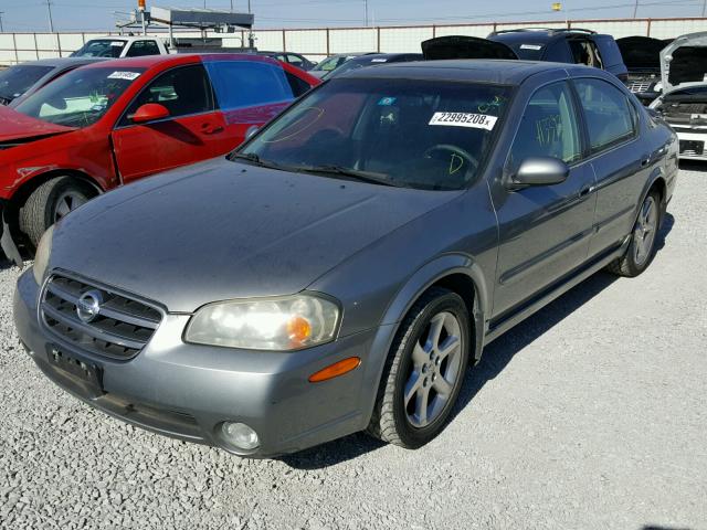 JN1DA31A23T402437 - 2003 NISSAN MAXIMA GLE GRAY photo 2