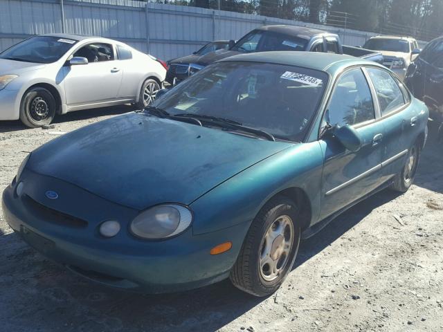 1FALP52U7TG122328 - 1996 FORD TAURUS GL GREEN photo 2