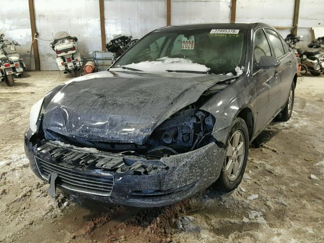 2G1WT58K179356857 - 2007 CHEVROLET IMPALA LT BLUE photo 2