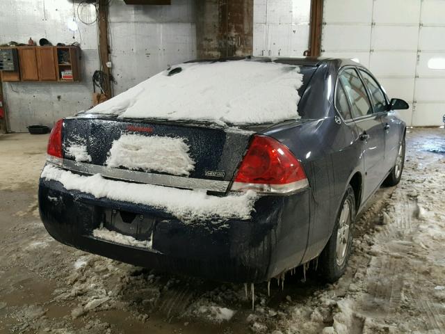 2G1WT58K179356857 - 2007 CHEVROLET IMPALA LT BLUE photo 4