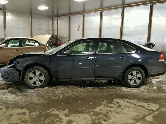 2G1WT58K179356857 - 2007 CHEVROLET IMPALA LT BLUE photo 9