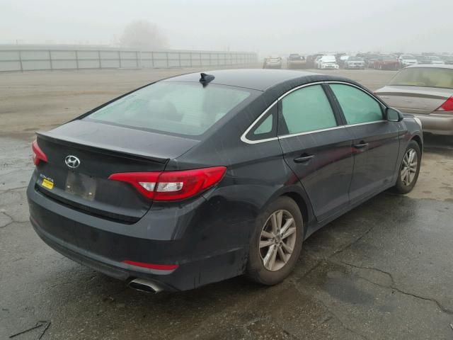 5NPE24AF9GH408472 - 2016 HYUNDAI SONATA SE BLACK photo 4