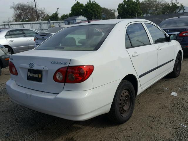 JTDBR32E460095597 - 2006 TOYOTA COROLLA CE WHITE photo 4