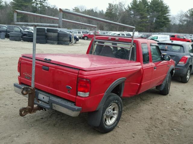 1FTZR15VXYPB98578 - 2000 FORD RANGER RED photo 4