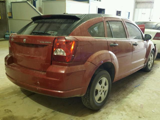 1B3CB1HA5BD204381 - 2011 DODGE CALIBER EX MAROON photo 4