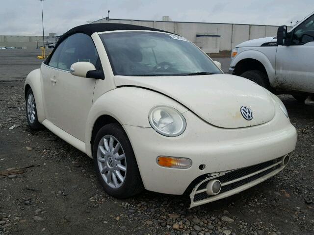 3VWCM31Y55M362317 - 2005 VOLKSWAGEN NEW BEETLE CREAM photo 1