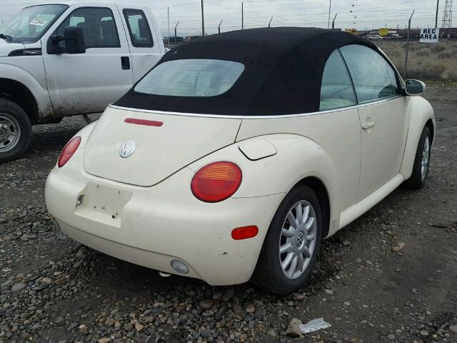 3VWCM31Y55M362317 - 2005 VOLKSWAGEN NEW BEETLE CREAM photo 4