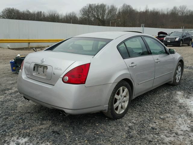 1N4BA41E54C825467 - 2004 NISSAN MAXIMA SE SILVER photo 4