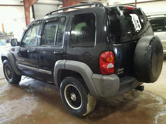 1J4GL48K92W276299 - 2002 JEEP LIBERTY SP BLACK photo 3