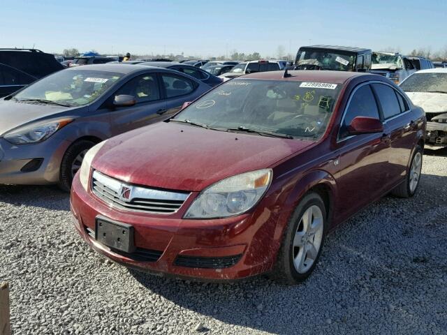 1G8ZS57BX9F127154 - 2009 SATURN AURA XE BURGUNDY photo 2