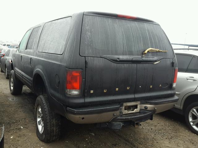 1FMSU45P44EB95048 - 2004 FORD EXCURSION BLACK photo 3