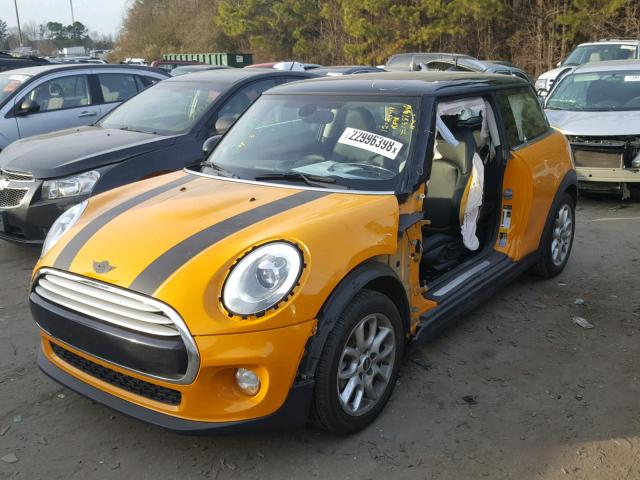 WMWXM5C52FT937623 - 2015 MINI COOPER ORANGE photo 2