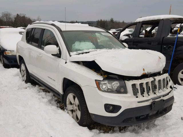 1C4NJDEBXED626255 - 2014 JEEP COMPASS LA WHITE photo 1