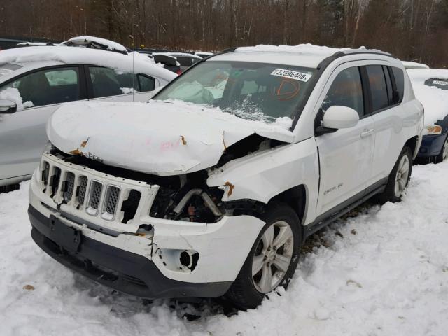 1C4NJDEBXED626255 - 2014 JEEP COMPASS LA WHITE photo 2