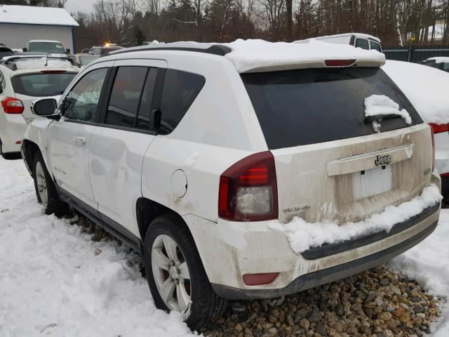 1C4NJDEBXED626255 - 2014 JEEP COMPASS LA WHITE photo 3