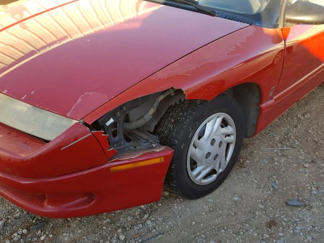 1G8ZF1286SZ144109 - 1995 SATURN SC1 RED photo 9