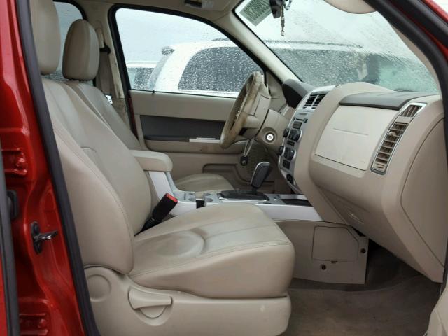 4M2CN9HG4AKJ06441 - 2010 MERCURY MARINER PR RED photo 5