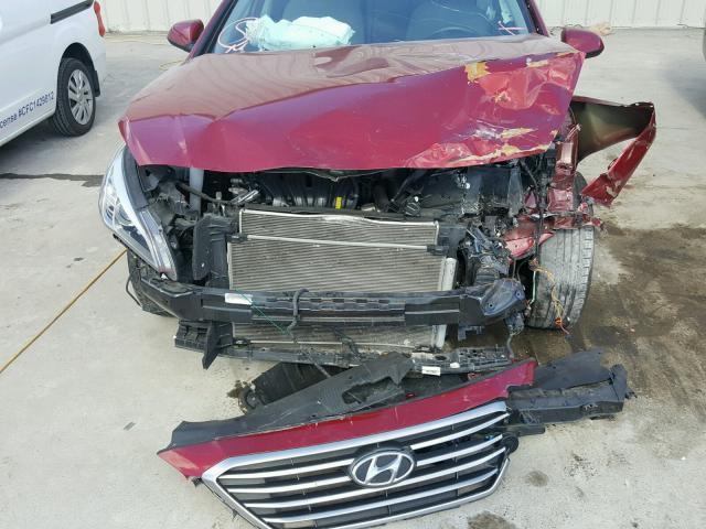 5NPE24AF5FH172224 - 2015 HYUNDAI SONATA SE RED photo 9