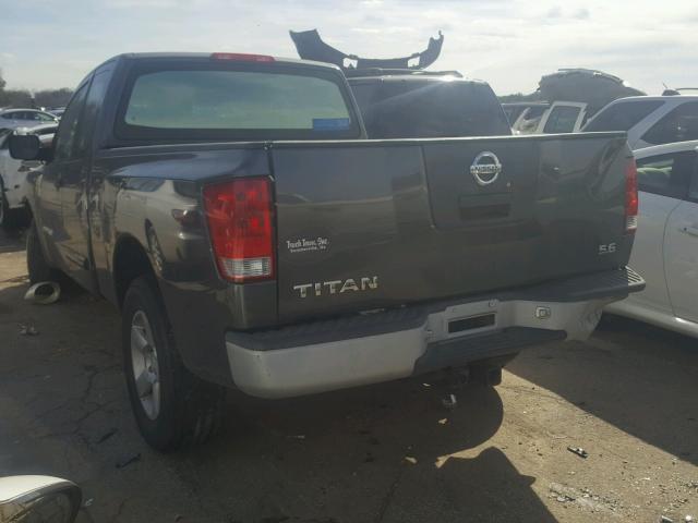 1N6AA06A45N514801 - 2005 NISSAN TITAN XE GRAY photo 3