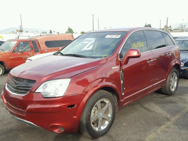 3GSCL93Z39S513076 - 2009 SATURN VUE HYBRID RED photo 2